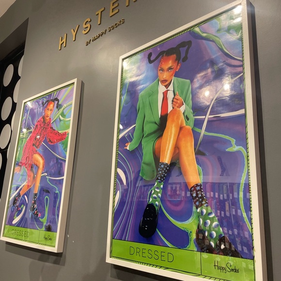 1pair Houndstooth Black White Mosaic Fashion Woman’s Ankle Socks - Picture 10 of 11